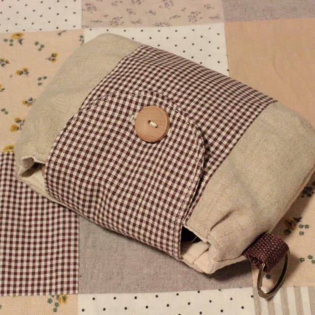 핸드메이드 단추 파우치