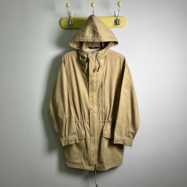 폴로 랄프로렌 베이지 유틸리티 후드 야상 자켓
