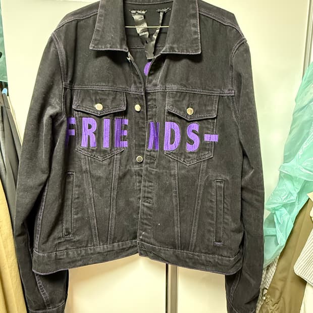브이론 프렌즈 데님자켓 퍼플