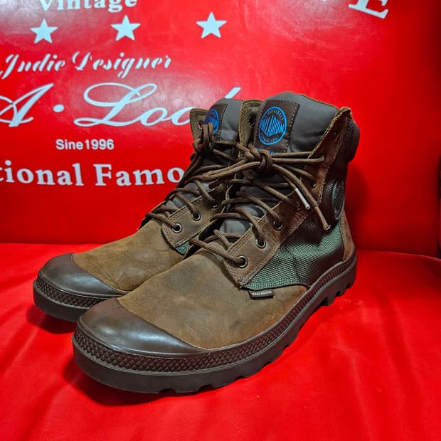 팔라디움(Palladium) 커프 레더 가죽 워커 부츠 43size