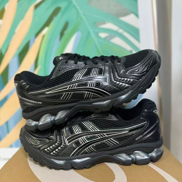 아식스 젤 카야노 14 블랙 퓨어 실버