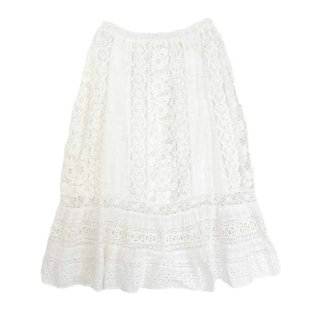 Goa Lace Panel Skirt/ Os