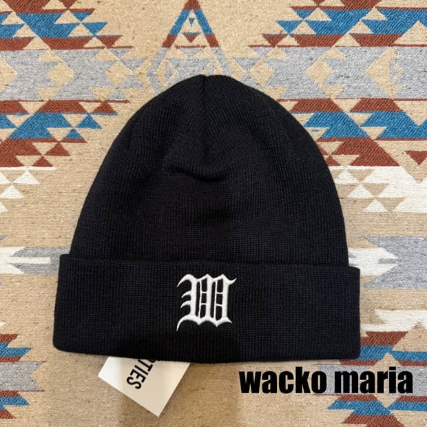 [OS] 와코마리아 니트 와치캡 블랙 -25FW
