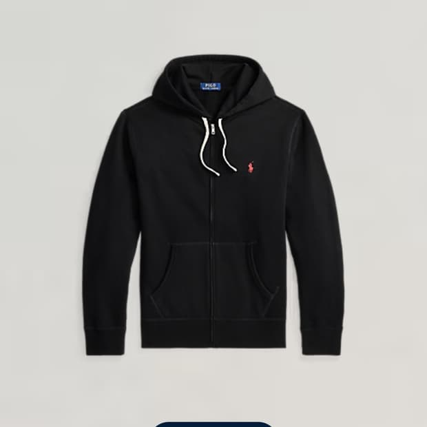 폴로 랄프로렌RL플리스 후드집업 L(QR정품)
