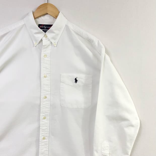 XL 폴로 블레이어 옥스포드 화이트 빅셔츠