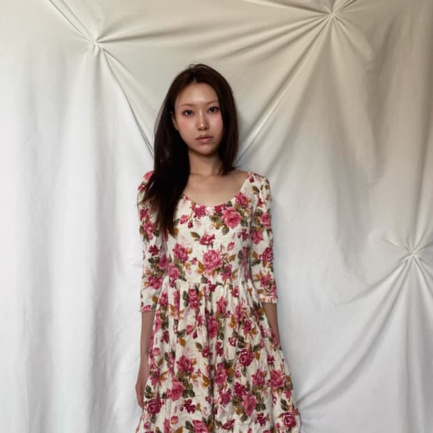 muse muse 오네갸루 플라워 원피스