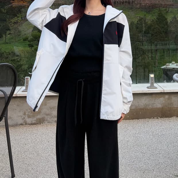 폴로 랄프로렌 컬러블록 후드재킷 신형(xl)