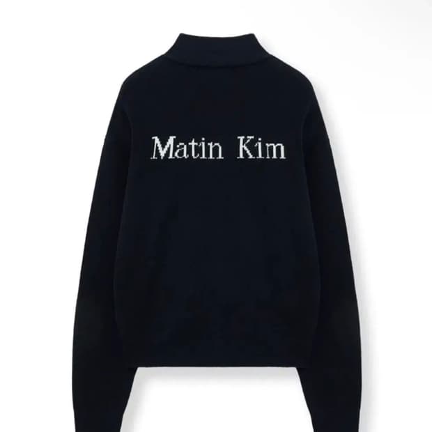 마뗑킴 하프집업 니트