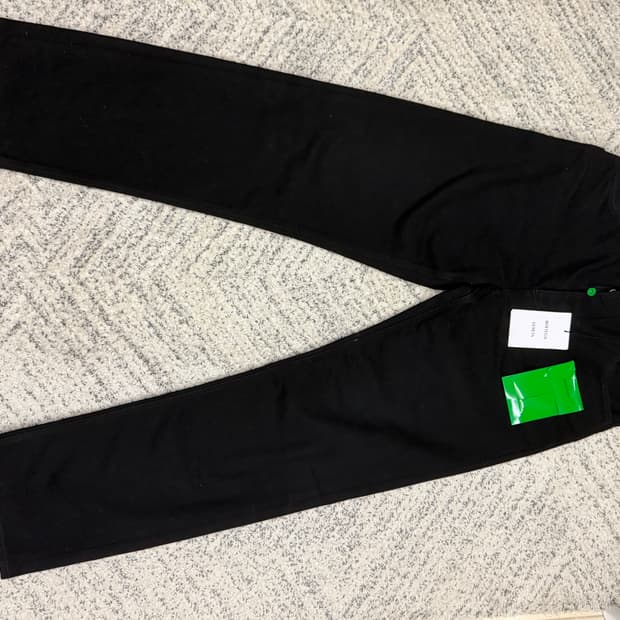 보테가베네타 블랙 파이브포켓 스트레이트 진 46