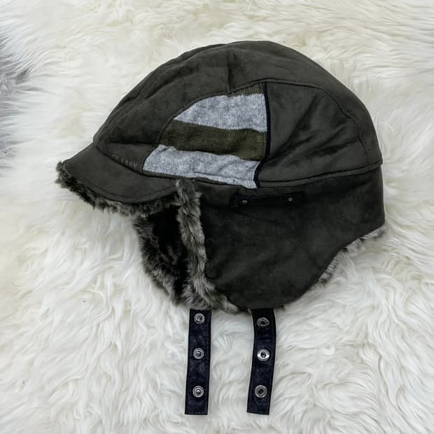 카키 니팅 트루퍼햇 