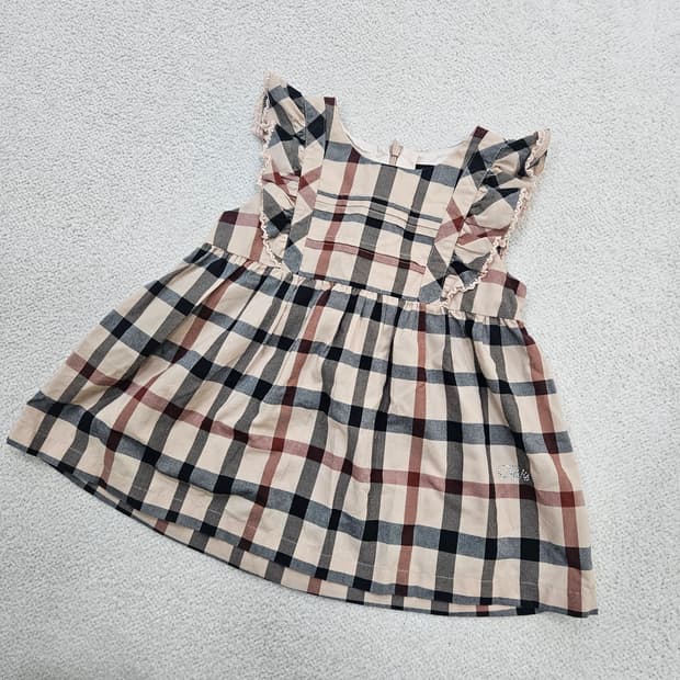110 닥스 키즈 체크패턴 원피스 0316D