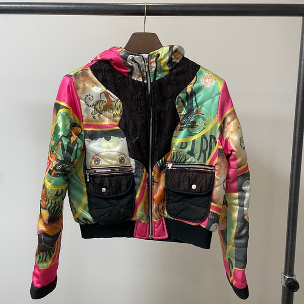 (40) Custo 쿠스토 바로셀로나 아이코닉 패턴 후드 점퍼