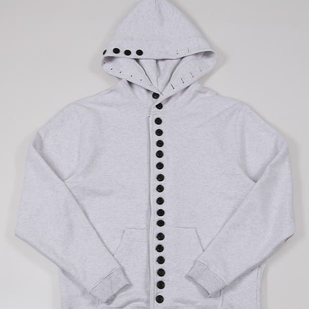Button Hoodie (White)
