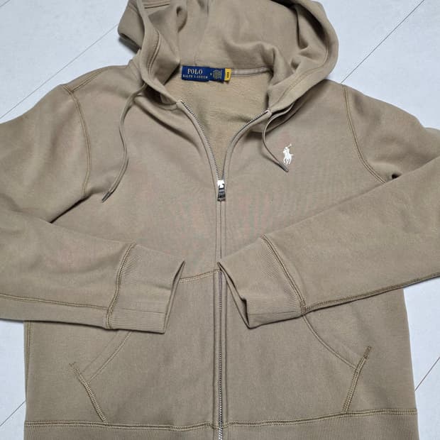 폴로 랄프로렌 후드집업 M사이즈 베이지색 여성55 M사이즈 여성