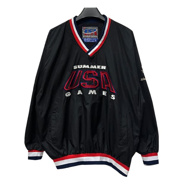 90s USA 1996 애틀랜타 올림픽 썸머 게임 바람막이 웜업 XL