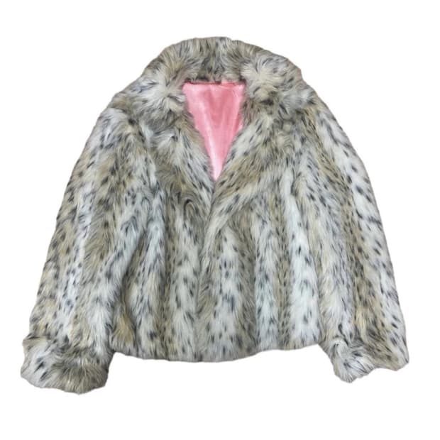 빈티지 레오파드 퍼 자켓 Free