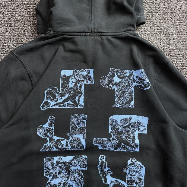 스투시 그래피티 디스트로이드 그래픽 박시핏 후디 3679