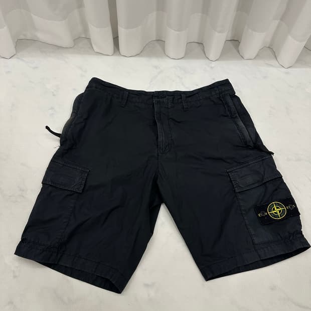스톤아일랜드 가먼트다잉 카고 반바지 W34 (TYPE RE)