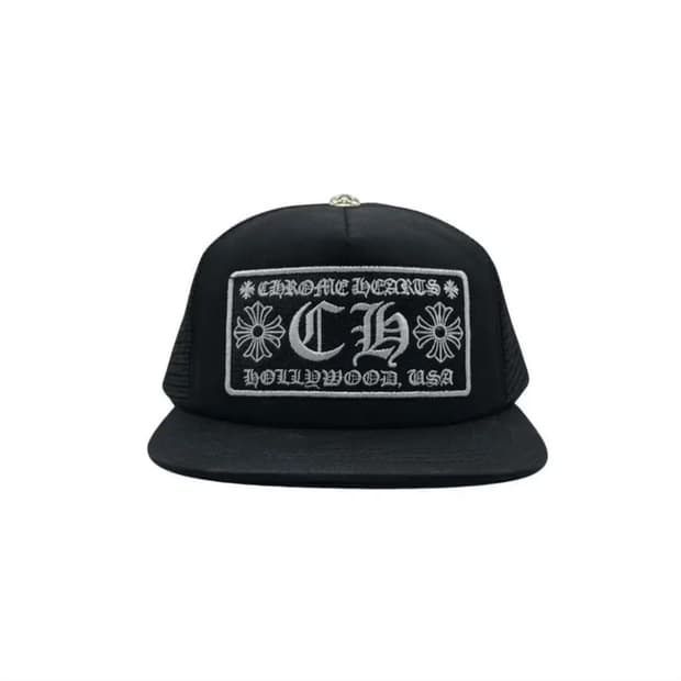 크롬하츠 할리우드 트러커햇 블랙