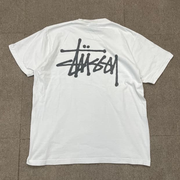 stussy made in usa 스투시 스펠아웃 티셔츠 m