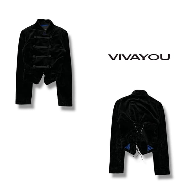  Vivayou 벨벳 쿵후 자켓 y14257