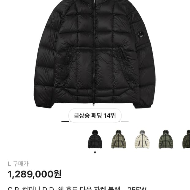 25fw) cp컴퍼니 디디쉘 블랙 m