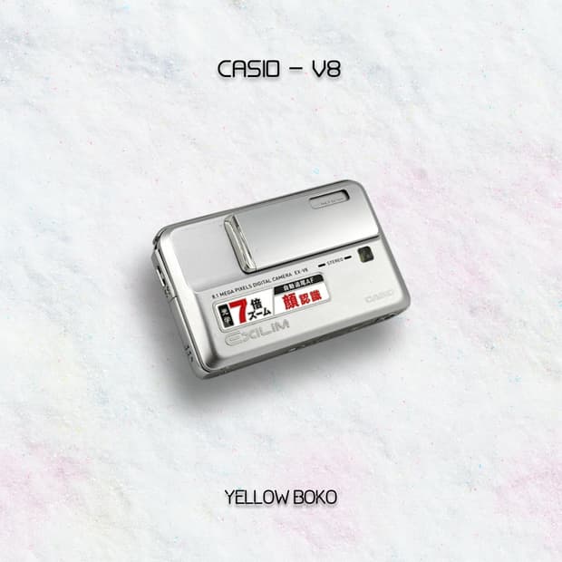 [🍀데일리] 카시오 CASIO 엑슬림 EX-V8 레트로 디지털 카메라
