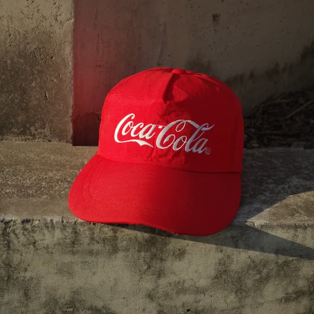 80s 우성식품 코카콜라 나일론 캡