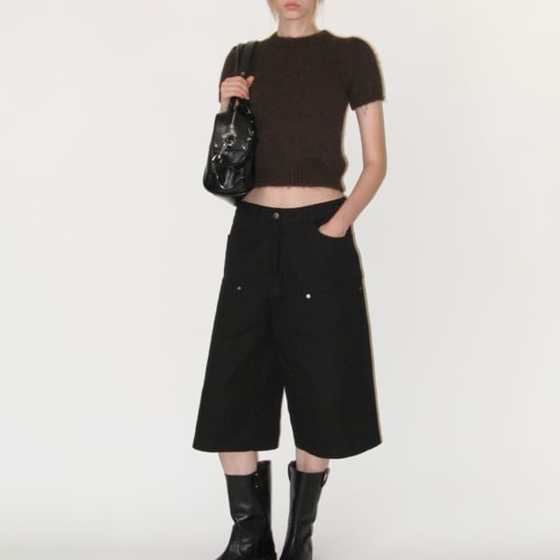 썬번프로젝트 레이스 버뮤다 팬츠