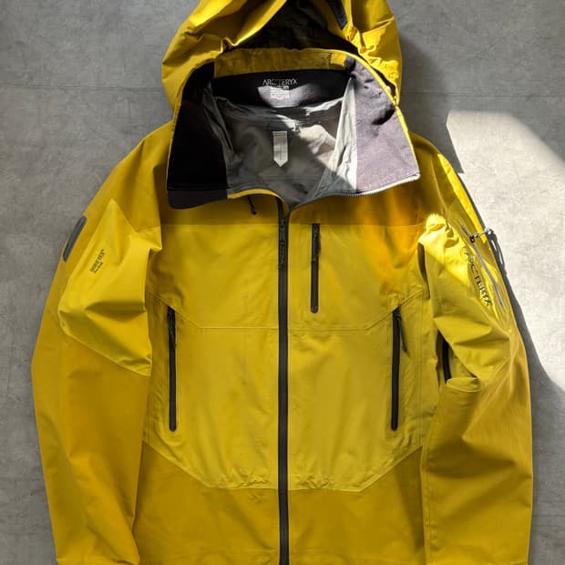 Arc'teryx 아크테릭스 옐로우 스팅레이 고어텍스 자켓