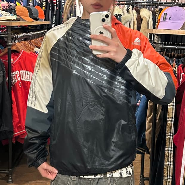 [HI] 아디다스 후드 아노락 블랙