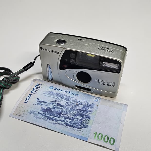 작례O 완벽한 P&S 후지필름 클리어샷 60af 필름카메라 빈티지 필카