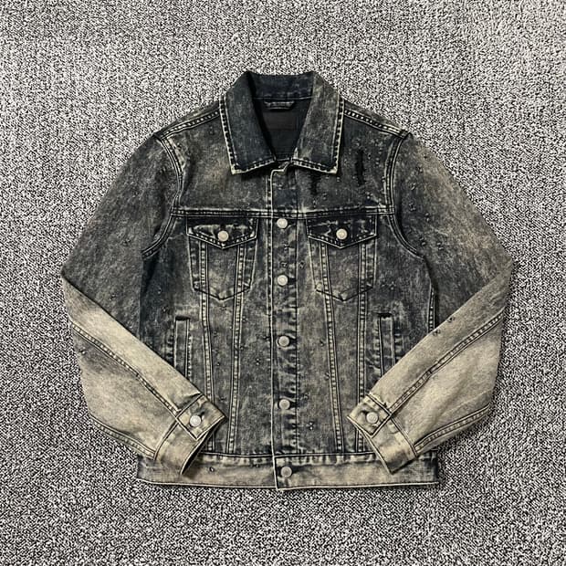 빈티지9. 비쿨식스 BEKOOL6 빈티지 워싱 데님 자켓 청자켓 데미지