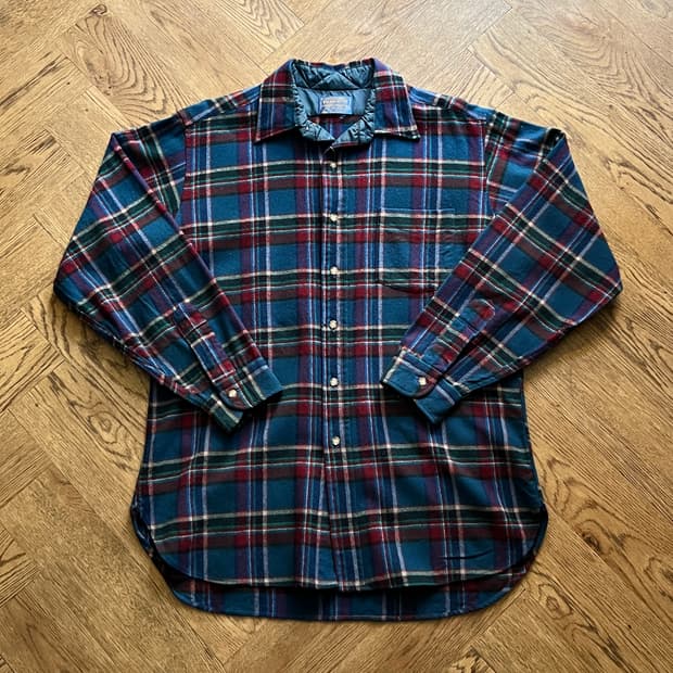 [L]펜들턴 Made in USA 퓨어 버진 울 타탄체크 셔츠