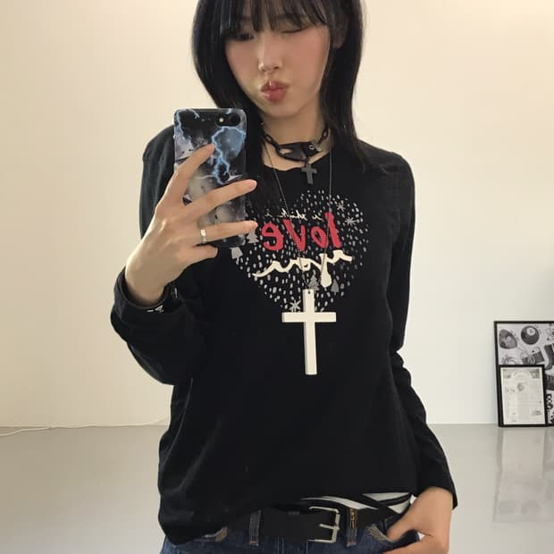Jpn kitsch Love Long Sleeve