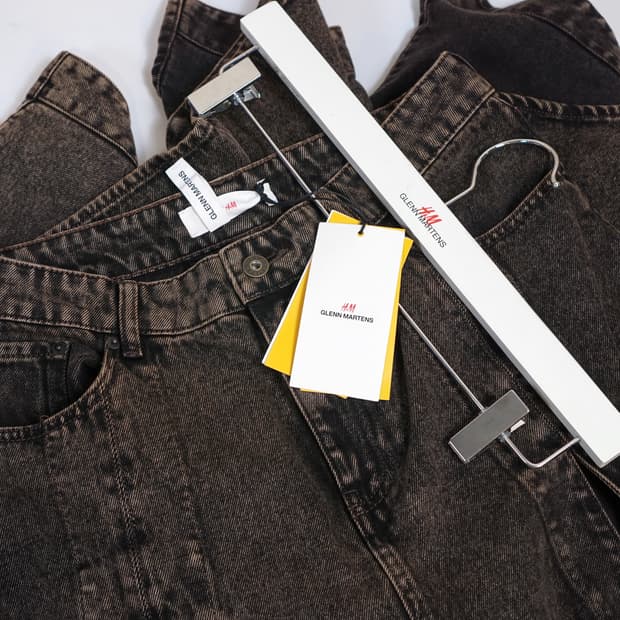 글렌 마틴스 X HM 플레어 데님 스커트