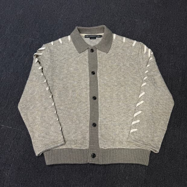 앤더슨벨 언브리치 레이스 업 가디건 