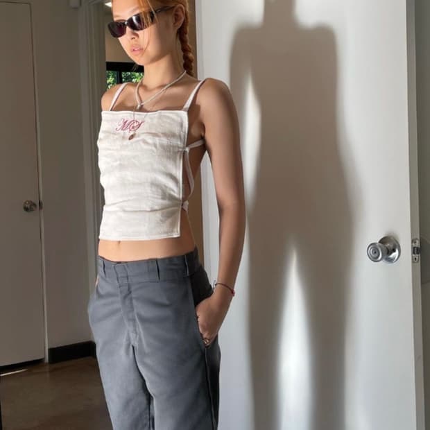 [Dickies 디키즈] 873 슬림핏 워크팬츠 블랙 30 *제니 착용