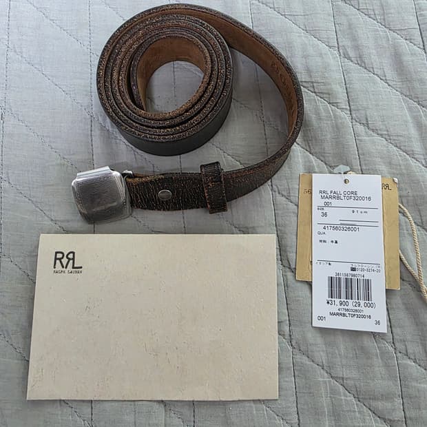 [36] 더블알엘 RRL 빈센스 벨트