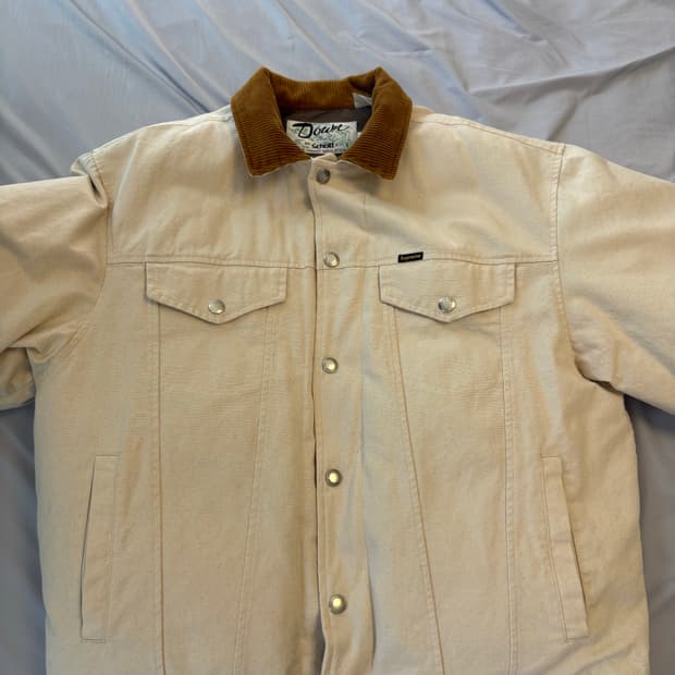 슈프림 쇼트 덕다운 패딩 L