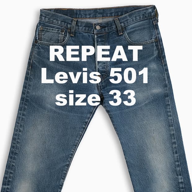 빈티지 리바이스 501 진청 33 인치 LV50134561