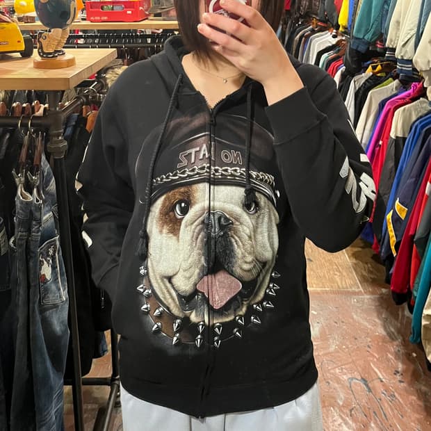 [HI] 빈티지 기모 후드집업