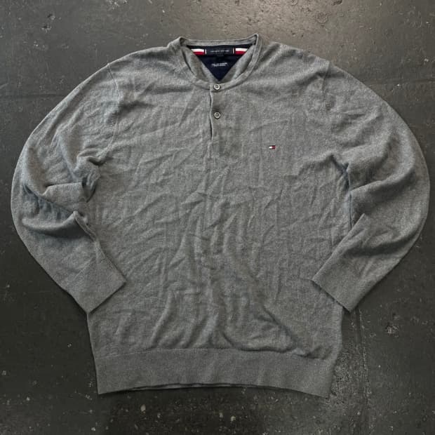 100 타미힐피거 헨리넥 니트 
