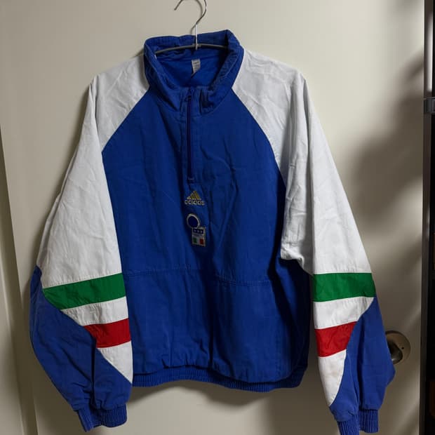 아디다스 이탈리아 축구 국가대표 ICON 아노락 💚💙