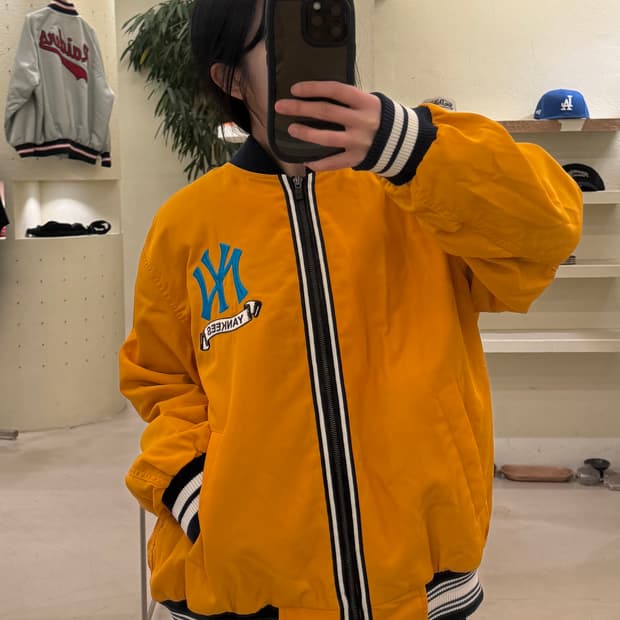 MLB 뉴욕 양키스 빅로고 써모 바시티 자켓 U70