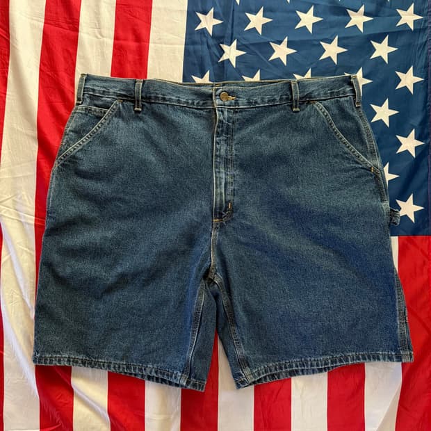 [Carhartt] 칼하트 카펜터 데님 워크팬츠 반바지 c-15