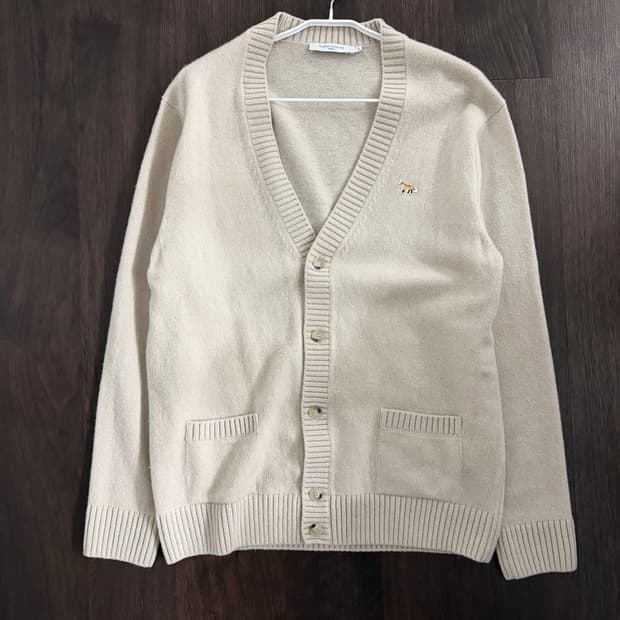 메종키츠네 니트 가디건