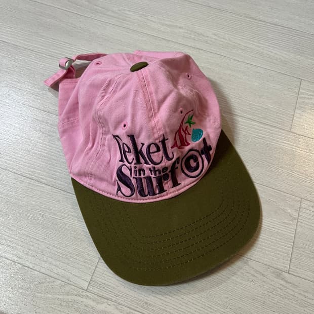 테켓 서프 햇 라이트 핑크 볼캡 모자