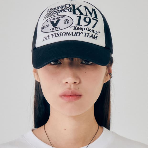 비전스트릿웨어 Speed Ball Cap 화이트 트러커 캡 모자
