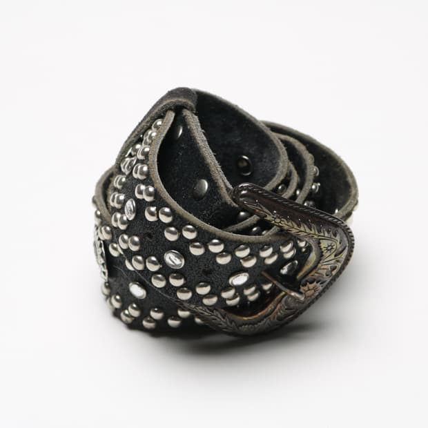 [28~34인치] 빈티지 웨스턴 스터드 소가죽 벨트